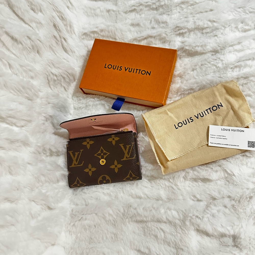Louis Vuitton Rosalie Coin Purse Rose Ballerina Monogram